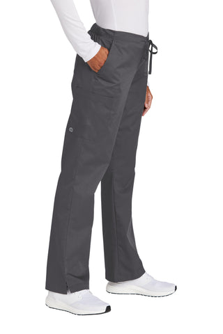 WonderWink Women's Tall WorkFlex Flare Leg Cargo Pant (Pewter)