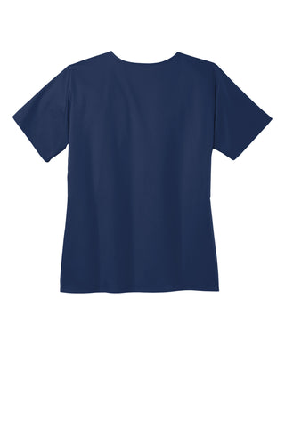 WonderWink Women's WorkFlex Mock Wrap Top (Navy)