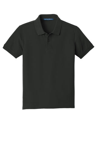 Port Authority Youth Core Classic Pique Polo (Deep Black)