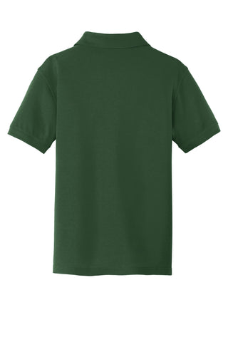 Port Authority Youth Core Classic Pique Polo (Deep Forest Green)