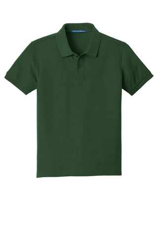 Port Authority Youth Core Classic Pique Polo (Deep Forest Green)