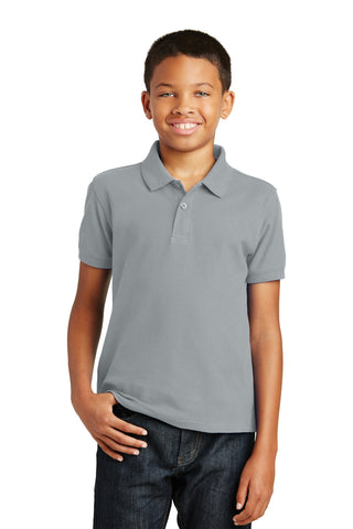 Port Authority Youth Core Classic Pique Polo (Gusty Grey)