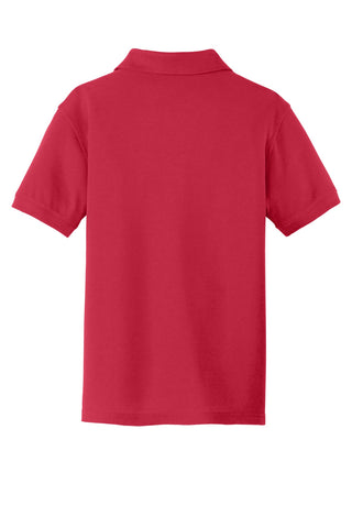 Port Authority Youth Core Classic Pique Polo (Rich Red)