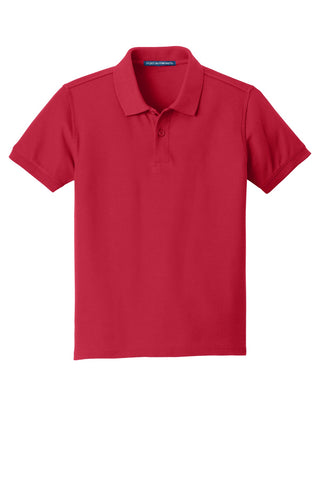 Port Authority Youth Core Classic Pique Polo (Rich Red)