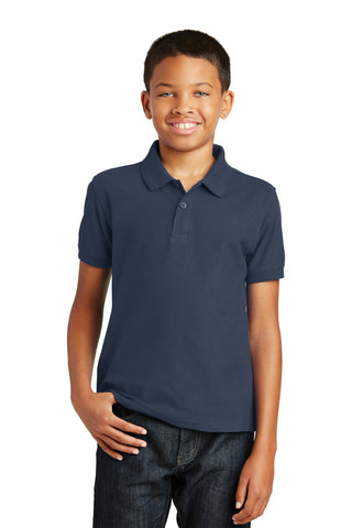 Port Authority Youth Core Classic Pique Polo (River Blue Navy)