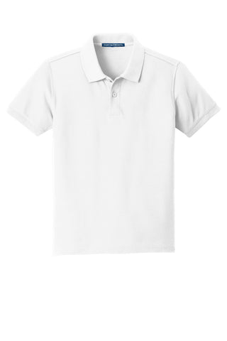 Port Authority Youth Core Classic Pique Polo (White)