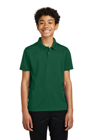 Port Authority Youth Dry Zone UV Micro-Mesh Polo (Deep Forest Green)