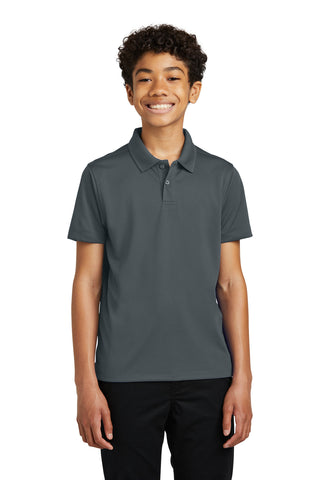 Port Authority Youth Dry Zone UV Micro-Mesh Polo (Graphite)