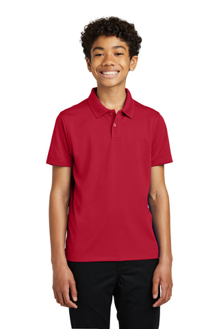 Port Authority Youth Dry Zone UV Micro-Mesh Polo (Rich Red)