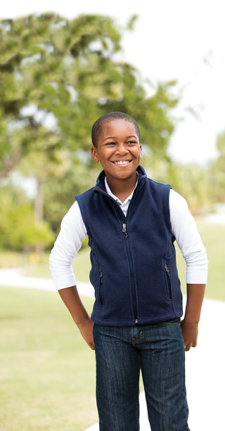 Port Authority Youth Value Fleece Vest (True Navy)