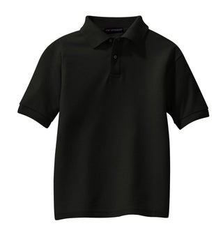 Port Authority Youth Silk Touch Polo (Black)