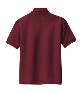 Port Authority Youth Silk Touch Polo (Burgundy)