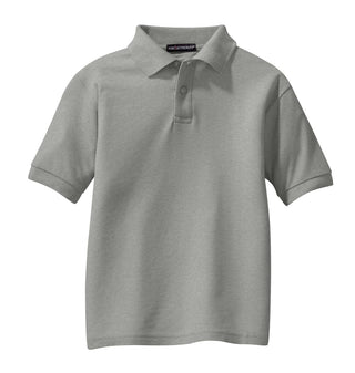 Port Authority Youth Silk Touch Polo (Cool Grey)