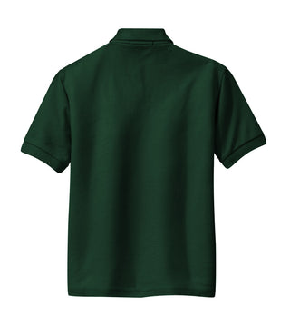 Port Authority Youth Silk Touch Polo (Dark Green)