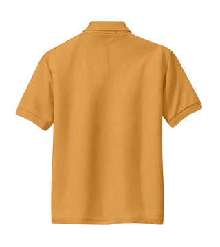 Port Authority Youth Silk Touch Polo (Gold)