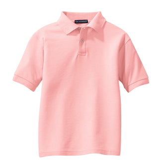 Port Authority Youth Silk Touch Polo (Light Pink)