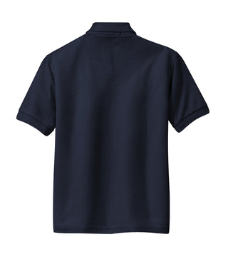 Port Authority Youth Silk Touch Polo (Navy)