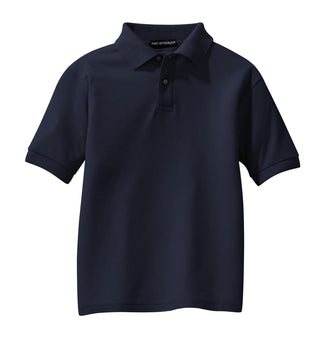 Port Authority Youth Silk Touch Polo (Navy)