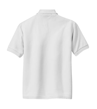 Port Authority Youth Silk Touch Polo (White)