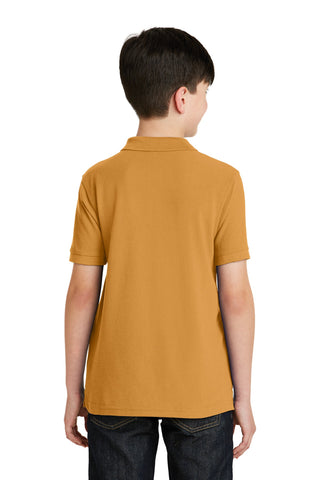 Port Authority Youth Silk Touch Polo (Gold)