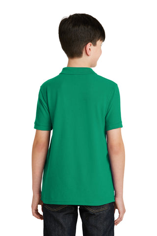 Port Authority Youth Silk Touch Polo (Kelly Green)