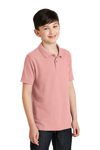 Port Authority Youth Silk Touch Polo (Light Pink)