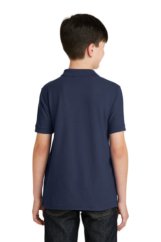 Port Authority Youth Silk Touch Polo (Navy)