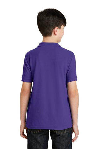 Port Authority Youth Silk Touch Polo (Purple)