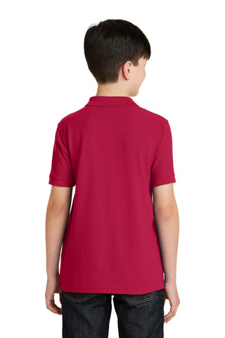 Port Authority Youth Silk Touch Polo (Red)