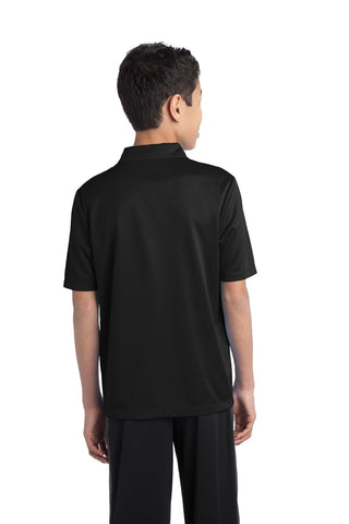 Port Authority Youth Silk Touch Performance Polo (Black)