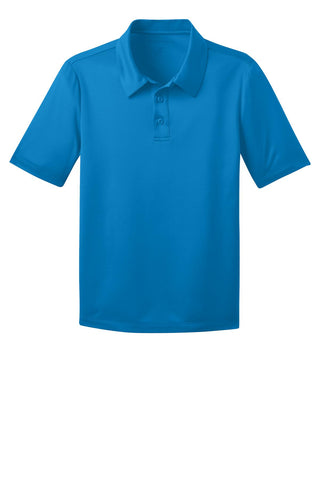 Port Authority Youth Silk Touch Performance Polo (Brilliant Blue)