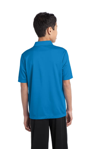 Port Authority Youth Silk Touch Performance Polo (Brilliant Blue)