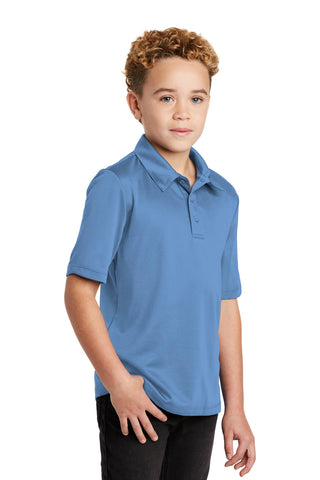 Port Authority Youth Silk Touch Performance Polo (Carolina Blue)