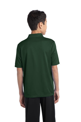 Port Authority Youth Silk Touch Performance Polo (Dark Green)