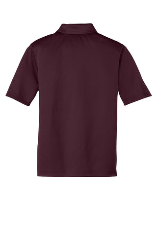 Port Authority Youth Silk Touch Performance Polo (Maroon)