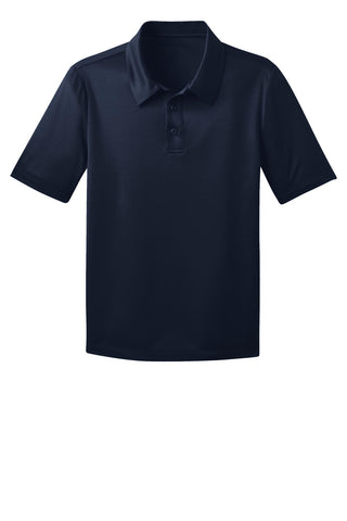 Port Authority Youth Silk Touch Performance Polo (Navy)