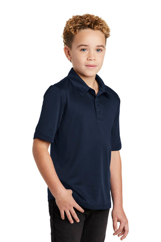 Port Authority Youth Silk Touch Performance Polo (Navy)