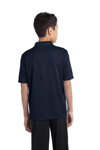 Port Authority Youth Silk Touch Performance Polo (Navy)