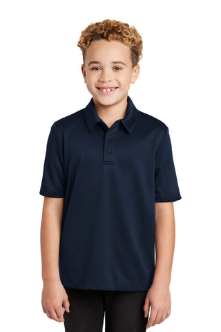 Port Authority Youth Silk Touch Performance Polo (Navy)