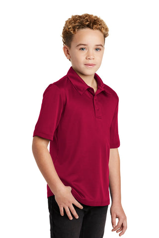 Port Authority Youth Silk Touch Performance Polo (Red)