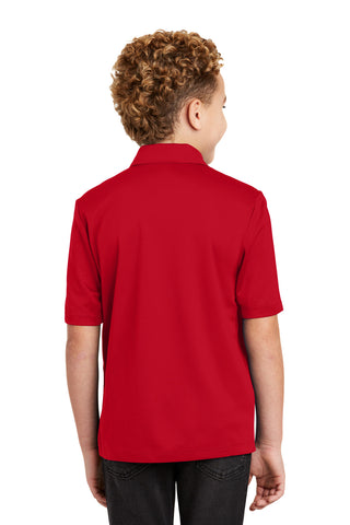 Port Authority Youth Silk Touch Performance Polo (Red)