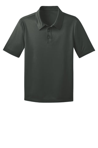 Port Authority Youth Silk Touch Performance Polo (Steel Grey)