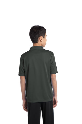 Port Authority Youth Silk Touch Performance Polo (Steel Grey)