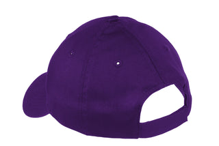 Port & Company Youth Six-Panel Twill Cap (Purple)