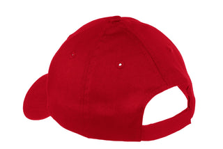 Port & Company Youth Six-Panel Twill Cap (Red)