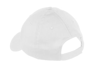 Port & Company Youth Six-Panel Twill Cap (White)