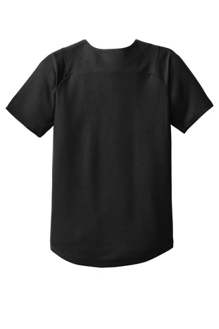 New Era Youth Diamond Era Full-Button Jersey (Black)