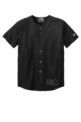 New Era Youth Diamond Era Full-Button Jersey (Black)