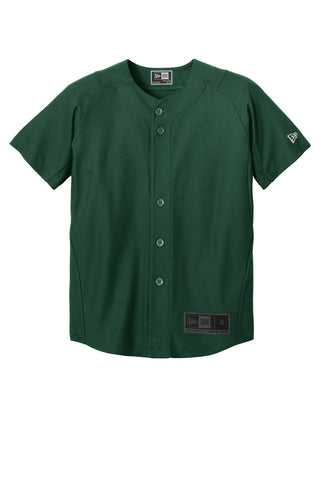 New Era Youth Diamond Era Full-Button Jersey (Dark Green)