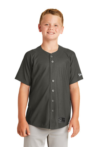 New Era Youth Diamond Era Full-Button Jersey (Graphite)